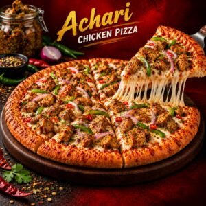 Achari Chicken Pizza